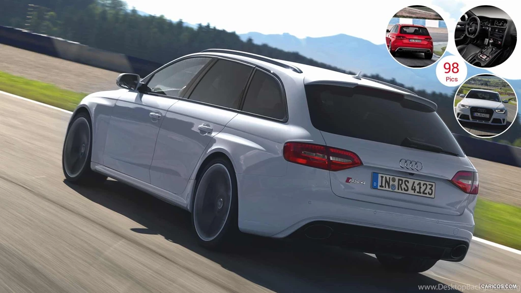 2013 Audi RS4 Avant White Rear