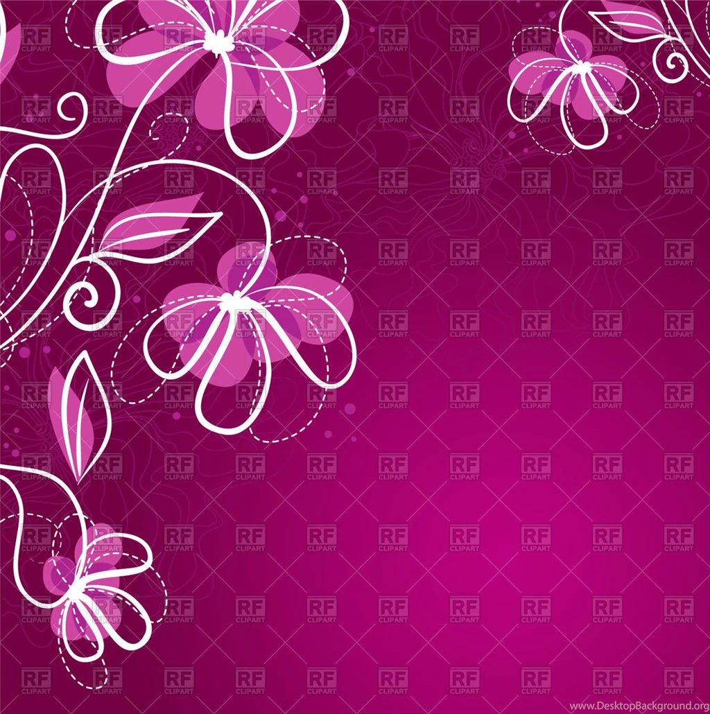 Simple Purple Floral Background, 58152, Backgrounds, Textures ...