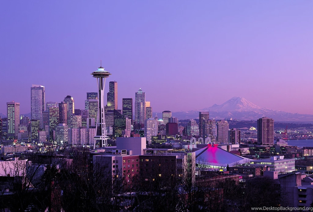 Modern: Seattle Usa Pacific Northwest Modern Washington City Scape ...