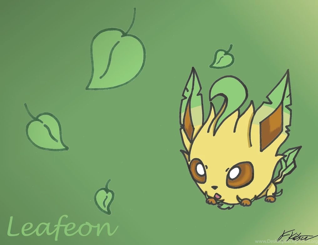 Chibi Leafeon Wallpapers By Flareonsk8r On DeviantArt