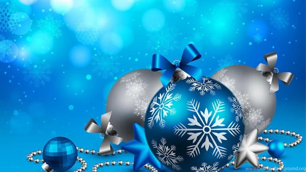 BLUE CHRISTMAS WALLPAPER (