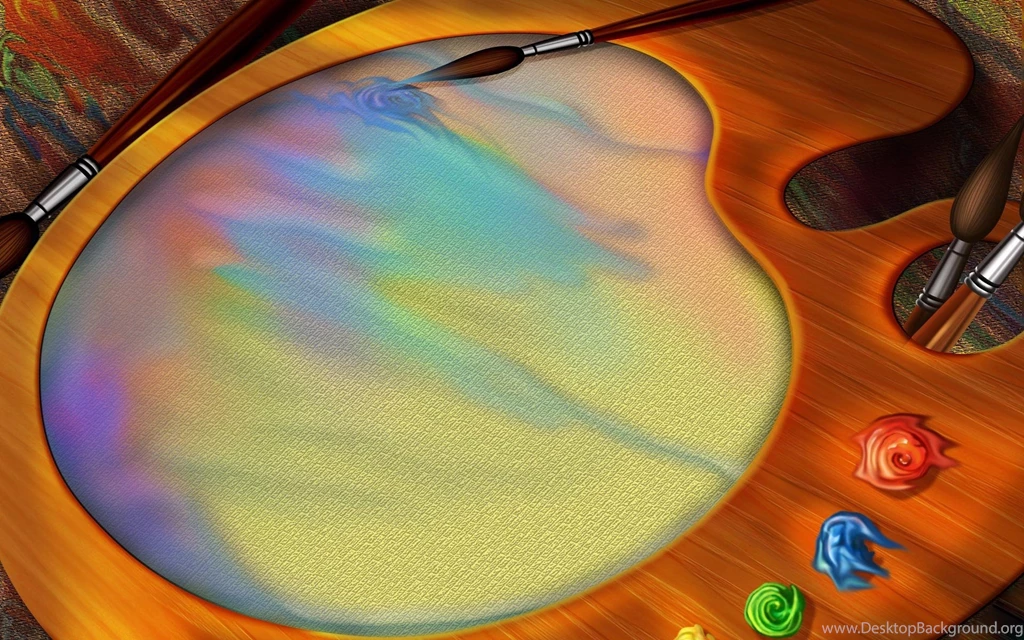 Desktop Wallpapers · Gallery · Windows 7 · Palette Painting 3d Art ...