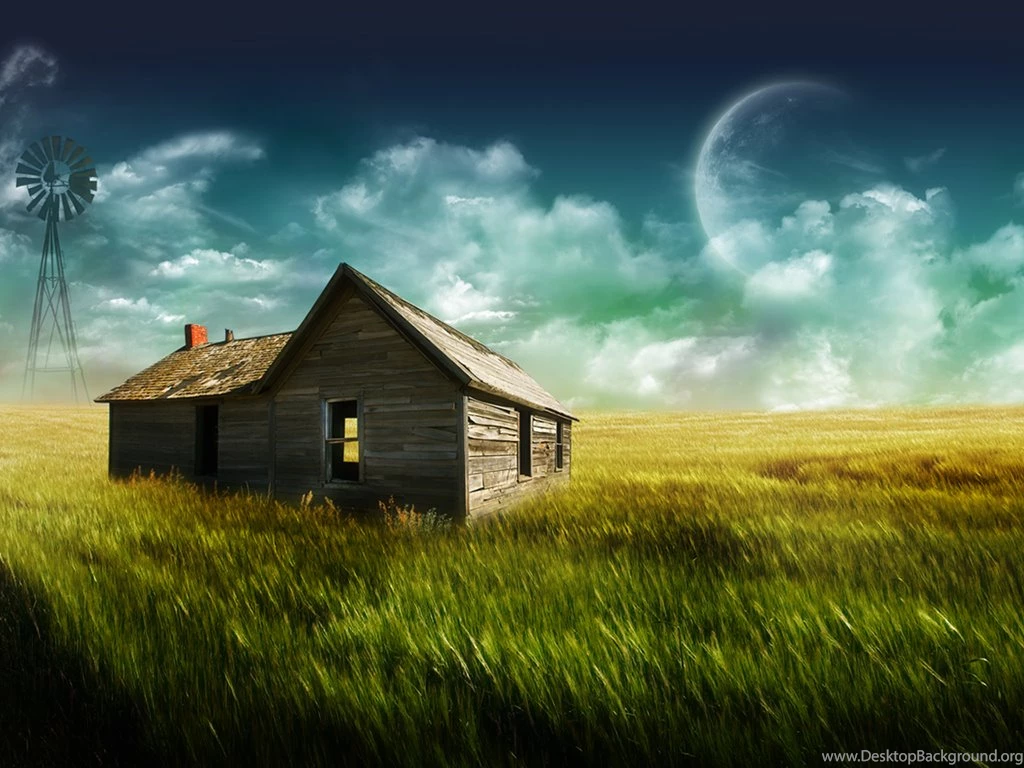 Wallpapers Full Screen Hd Blue Green Nature Farms Wind Turbines ...