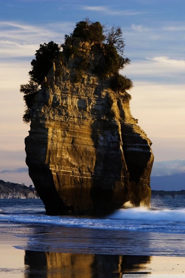 New Zealand Beach, Mount Taranaki View HD Desktop Wallpapers : High ...