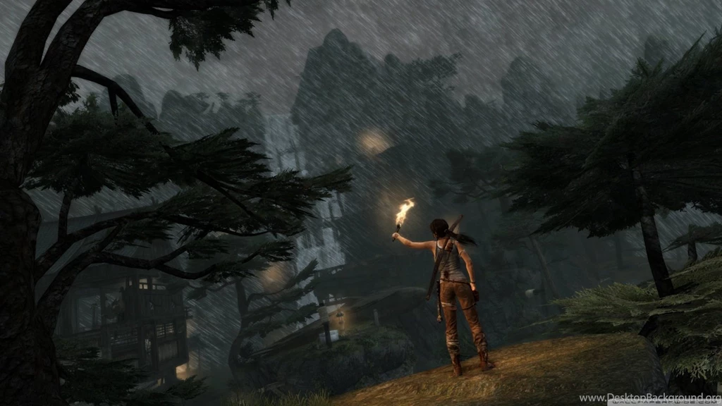 Lara Croft In The Rain (Tomb Raider 2013) HD Desktop Wallpapers ...