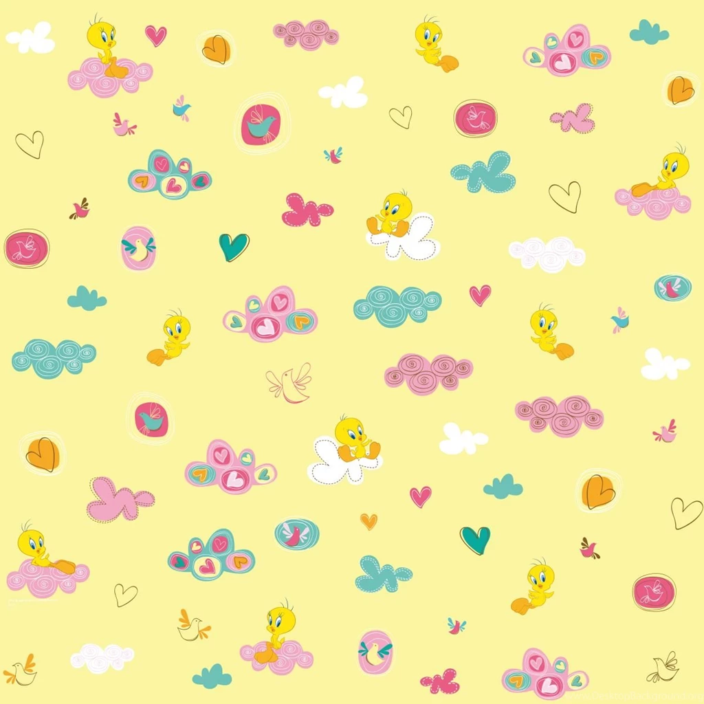 Decowunder Wallpapers Childs Wallpapers Tweety And Hearts 318172 To ...