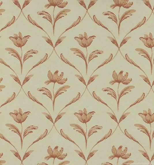 Flower Trellis Light Terracotta Wallpapers By Zoffany