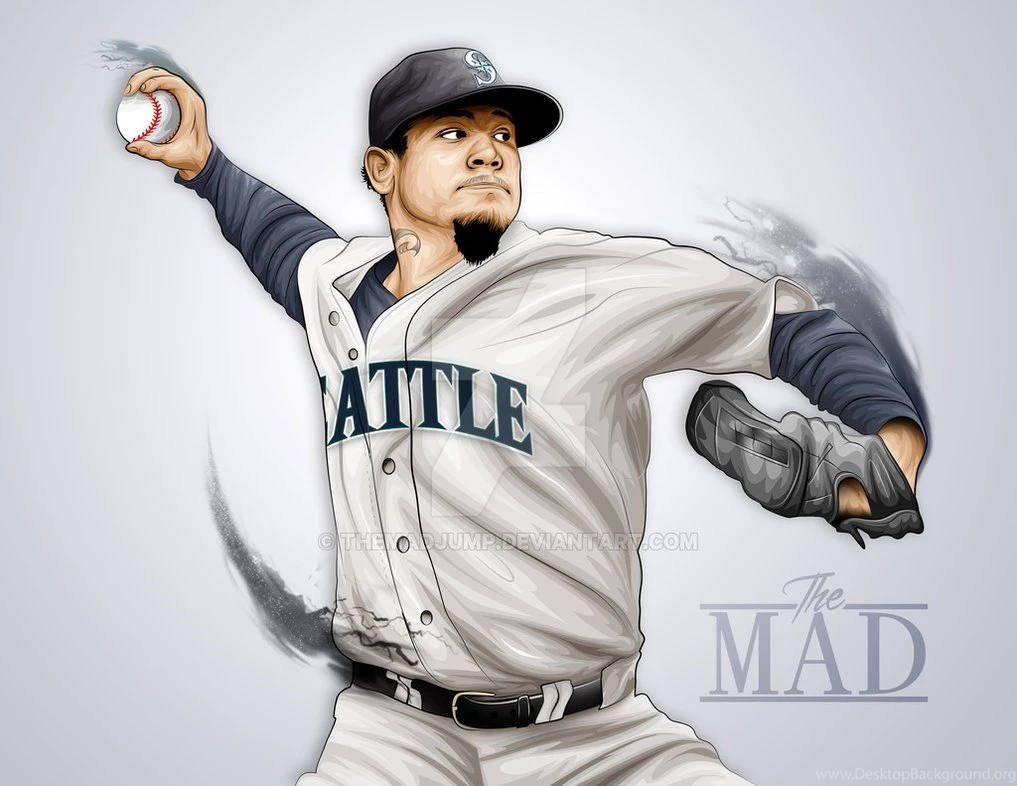 Felix Hernandez Vector Illustration By THEMADJUMP On DeviantArt