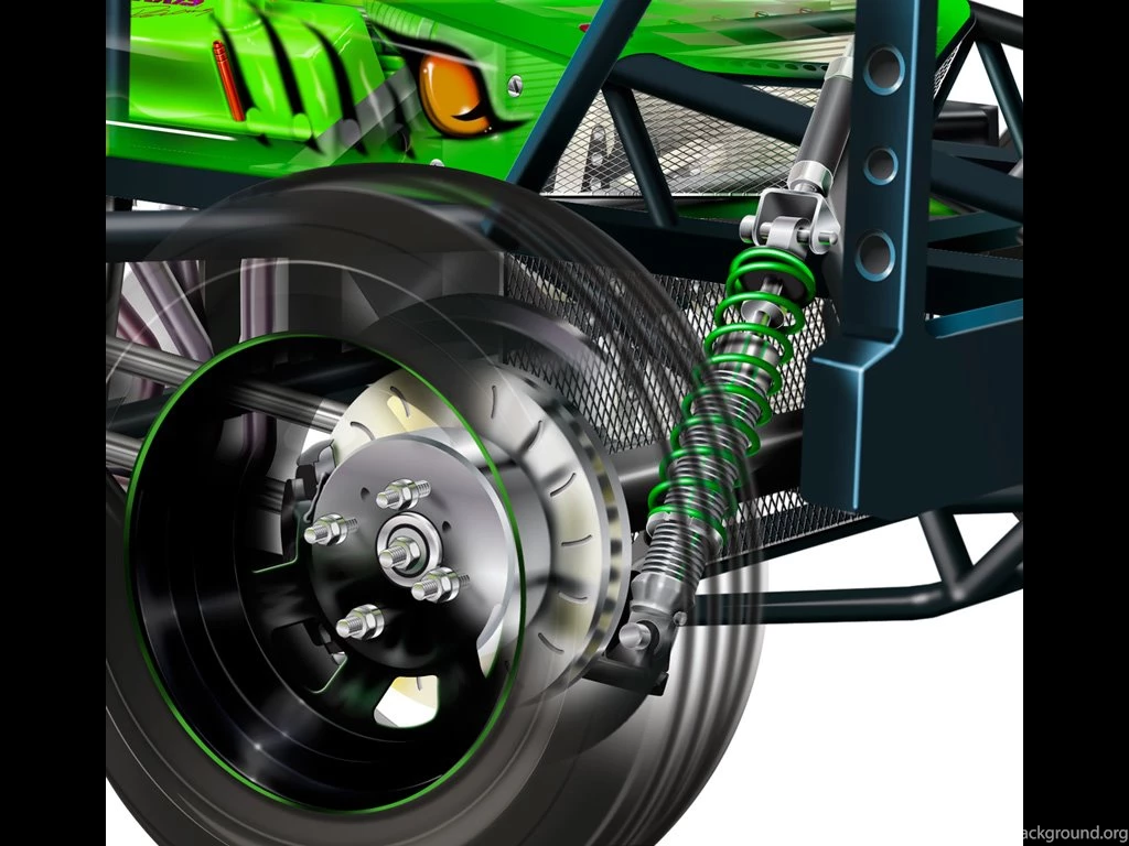 Technical Race Car Illustrations Of Roy Scorer   Front Suspension ...