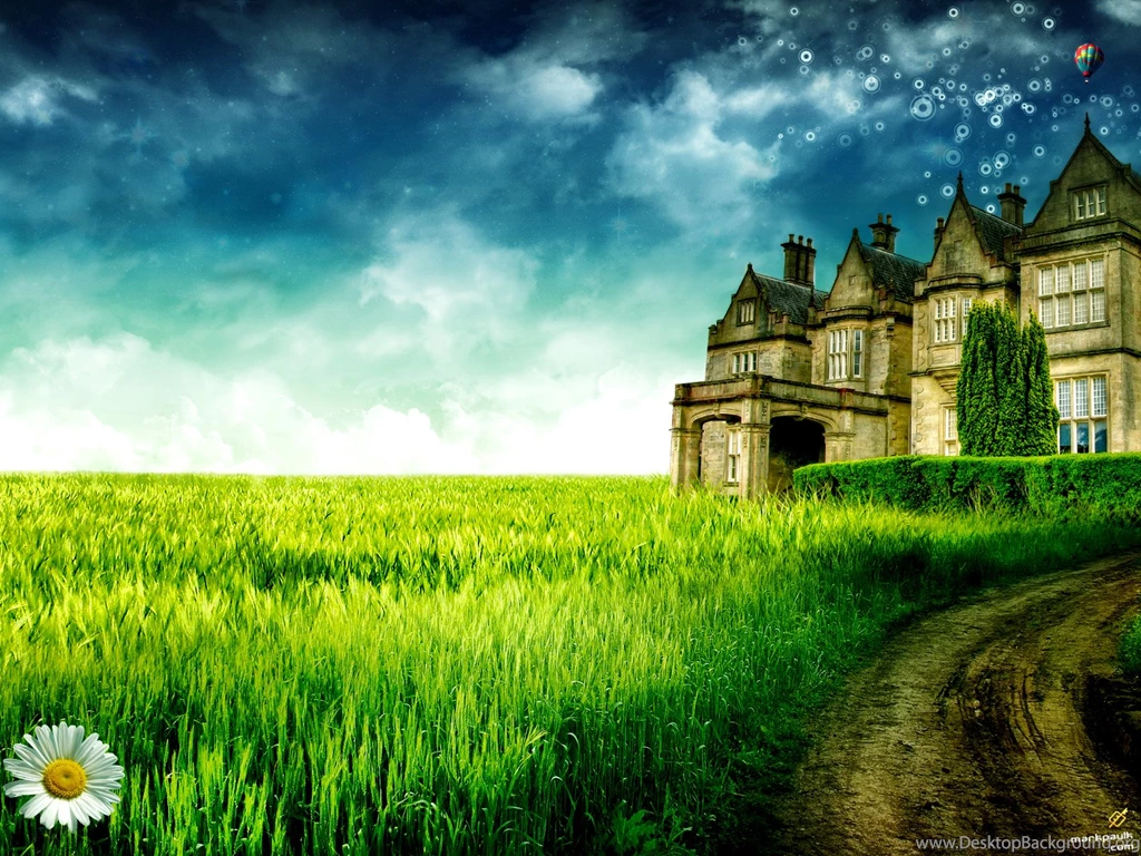 Beautiful Big House Scenery Wallpapers