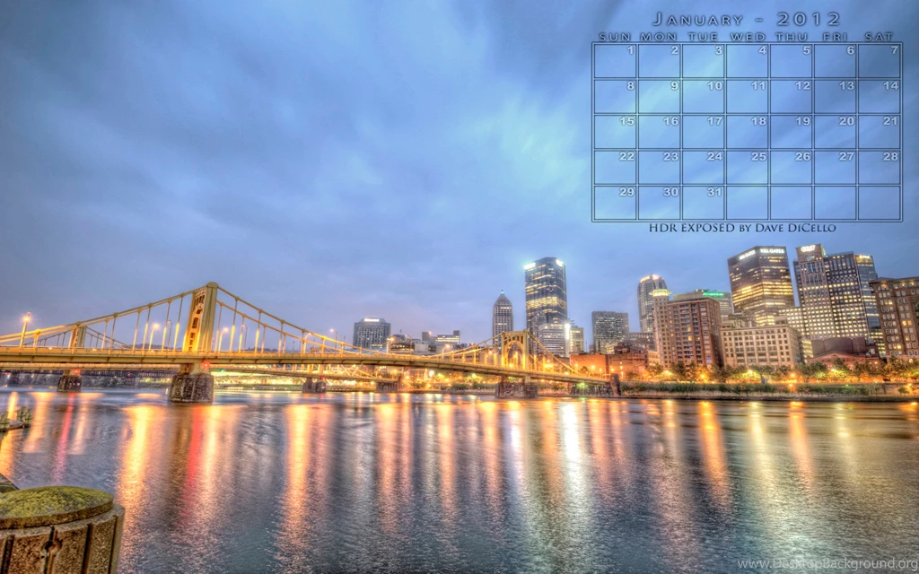 Counting The Days January Desktop Calendar Pittsburgh Photographer