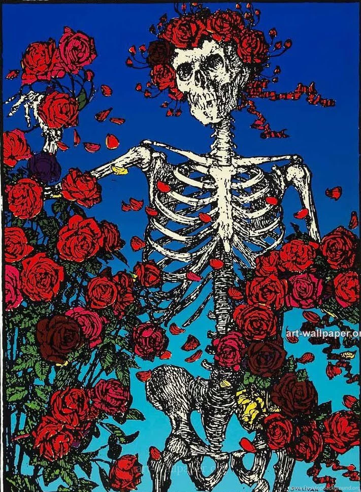 Jestingstock.com Grateful Dead Skull And Roses Wallpapers