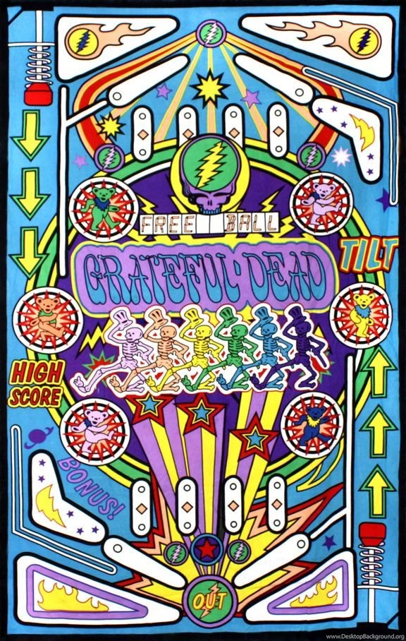 Grateful Dead Pinball Machine Poster