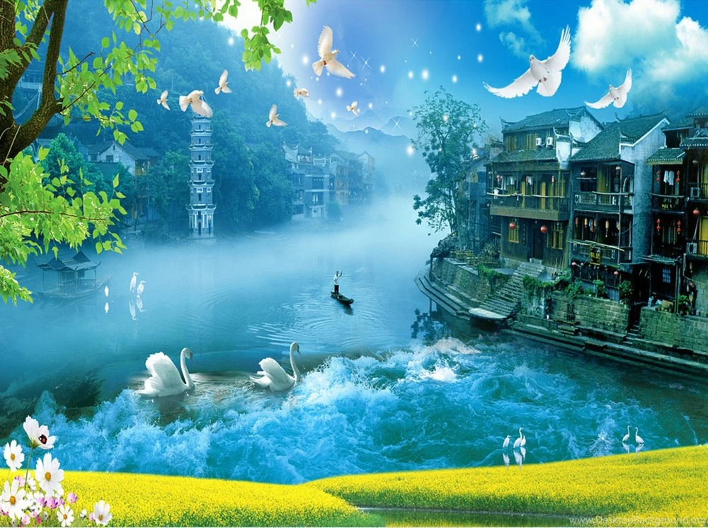 Custom Large Murals TV Backgrounds Wallpapers Wallpapers Wonderland ...