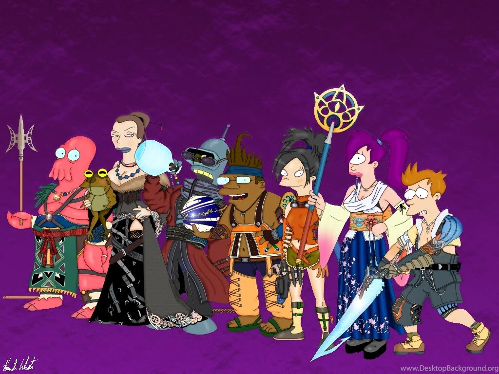 Amy Wong Bender Dr Zoidberg Futurama Hermes Wallpapers (