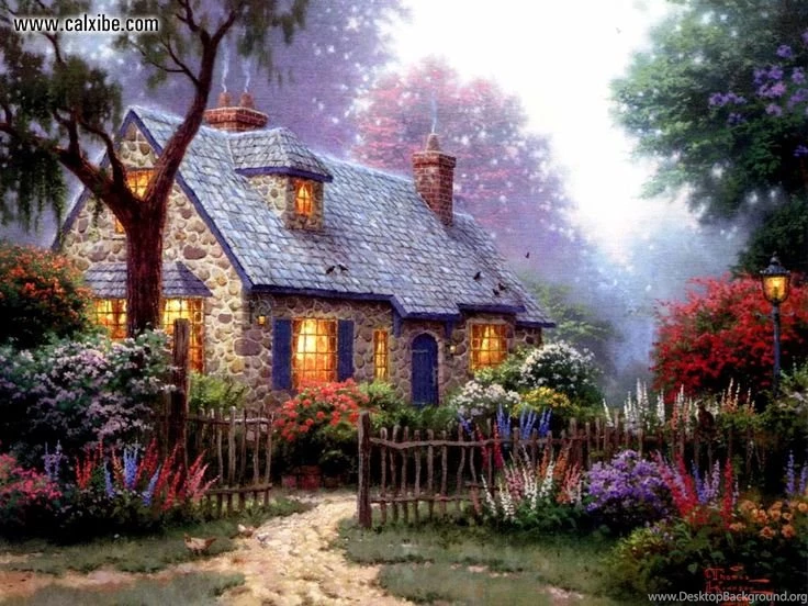 Finding The Design Of Thomas Kinkade Wallpapers For Desktop ...