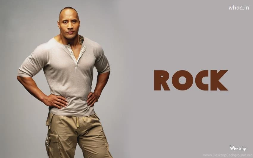 The Rock In Grey T Shirt Wallpapers