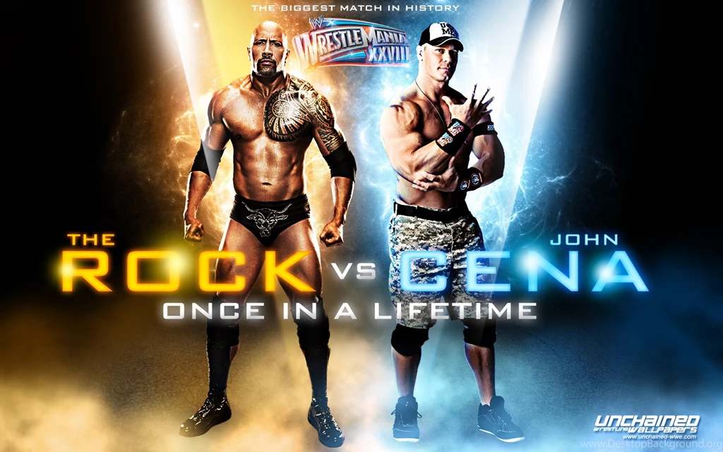 John Cena Vs The Rock, Wrestlemania, Wwe, Wrestling, Sports ...