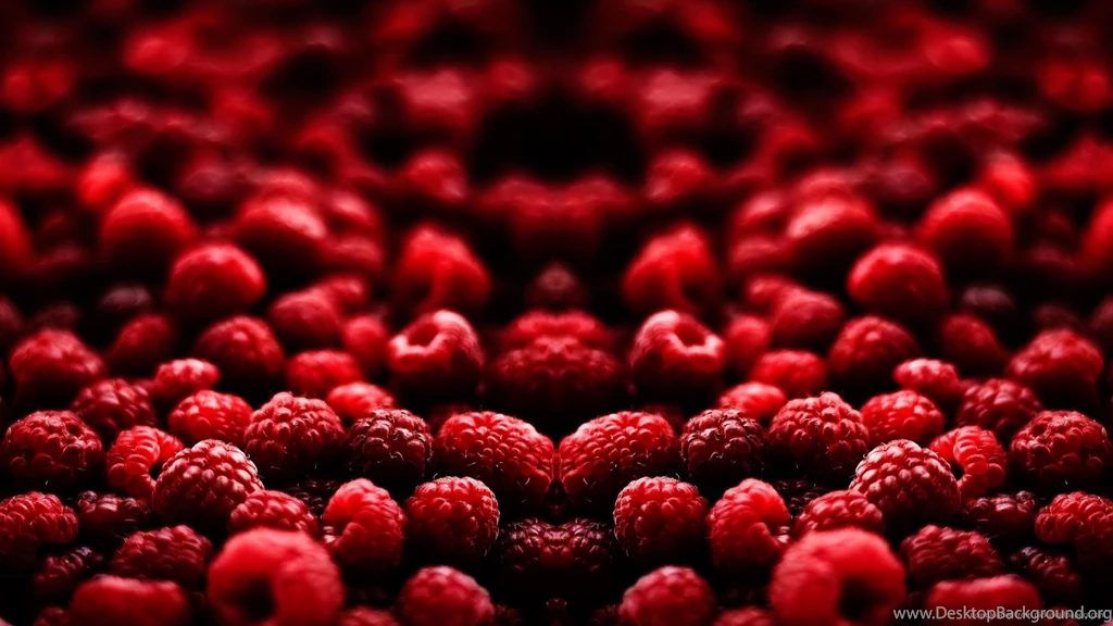 Spilled Red Raspberries Wallpapers For LG Optimus