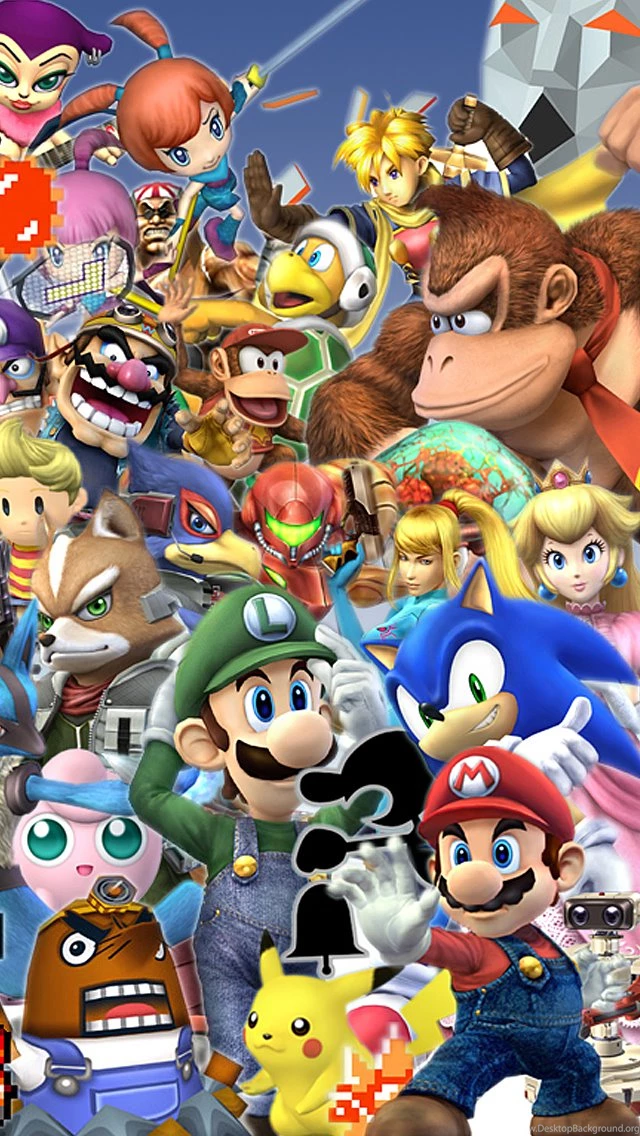 Super Smash Brawl iPhone 5 Wallpapers (640x1136)
