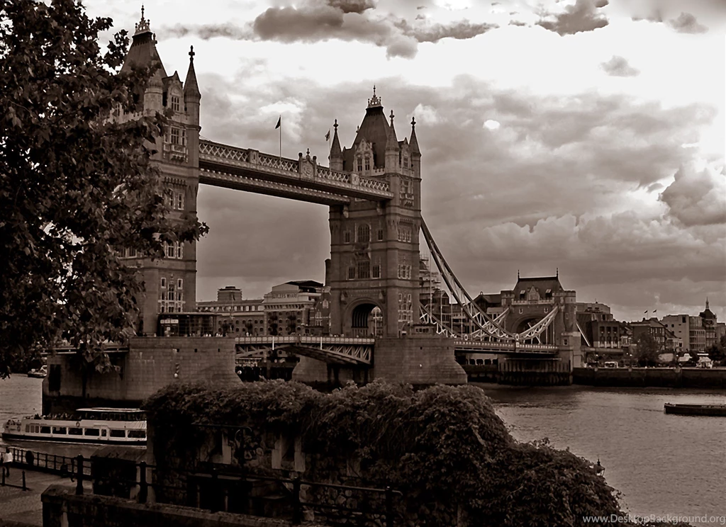 Bridges: Tower Bridge Gb Sepia London England Wallpapers HD For HD ...