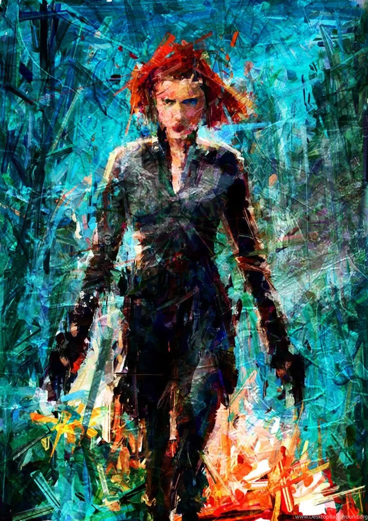 Black Widow Portrait Dito Sugito – PrintScn