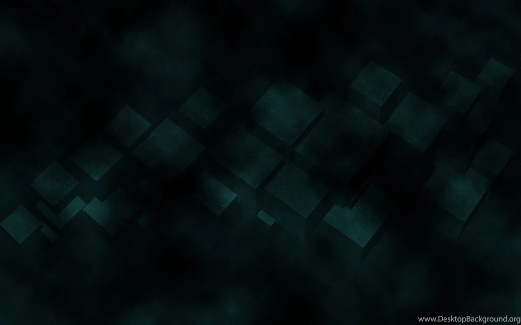 Abstract Cubes Dark Green Wallpapers   (