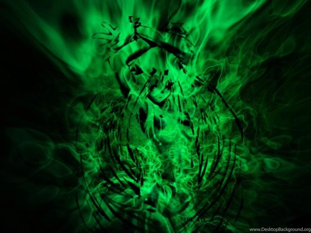 Green Flame Wallpaper Images
