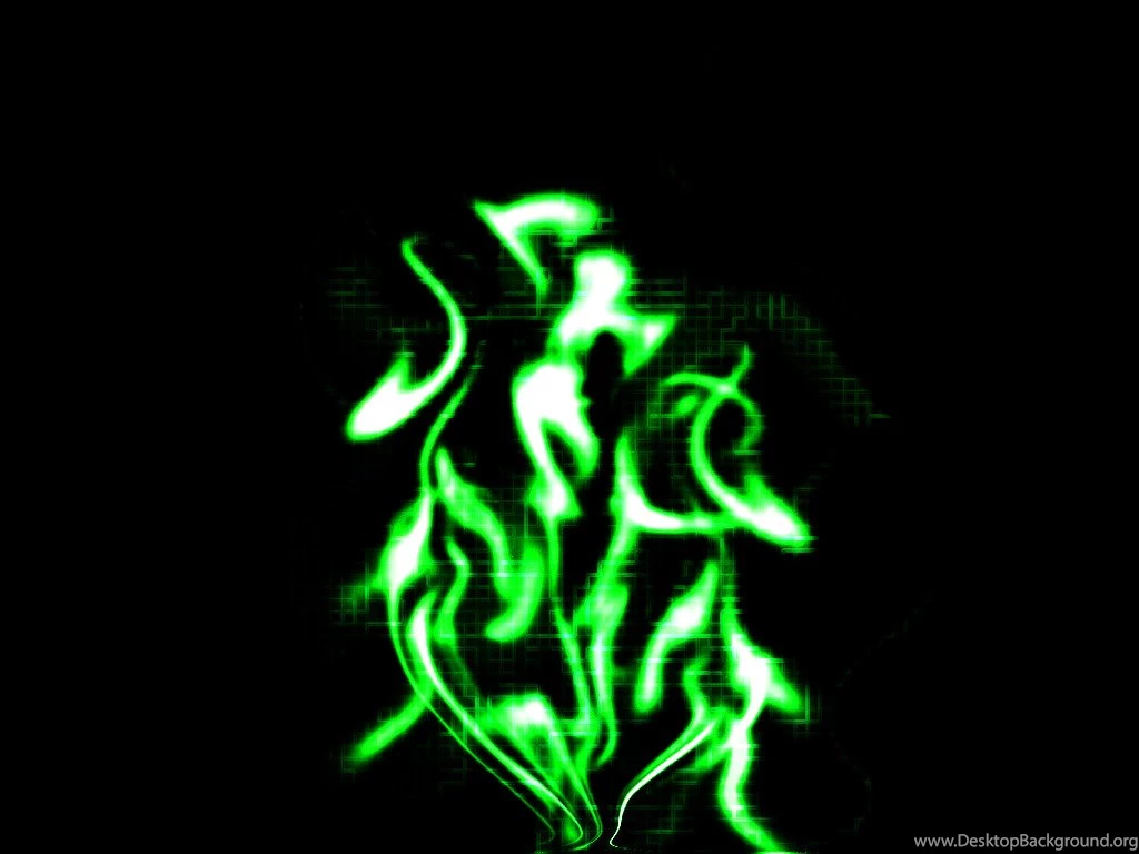 Green Techno Flame By Calebwye On DeviantArt