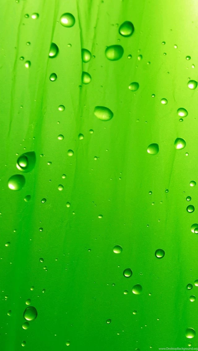 Green Drops iPhone 5s Wallpapers Download