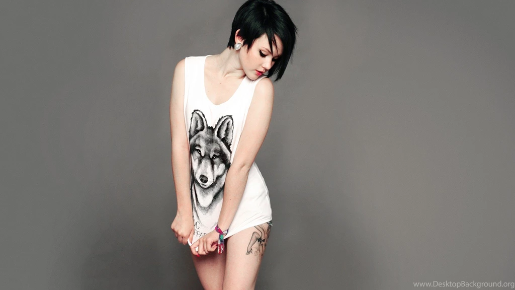 Melissa Clarke, Tattoo, Dark Hair, Short Hair :: Wallpapers