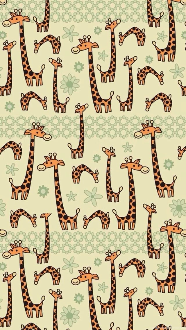 CUTE GIRAFFE, IPHONE WALLPAPER BACKGROUND