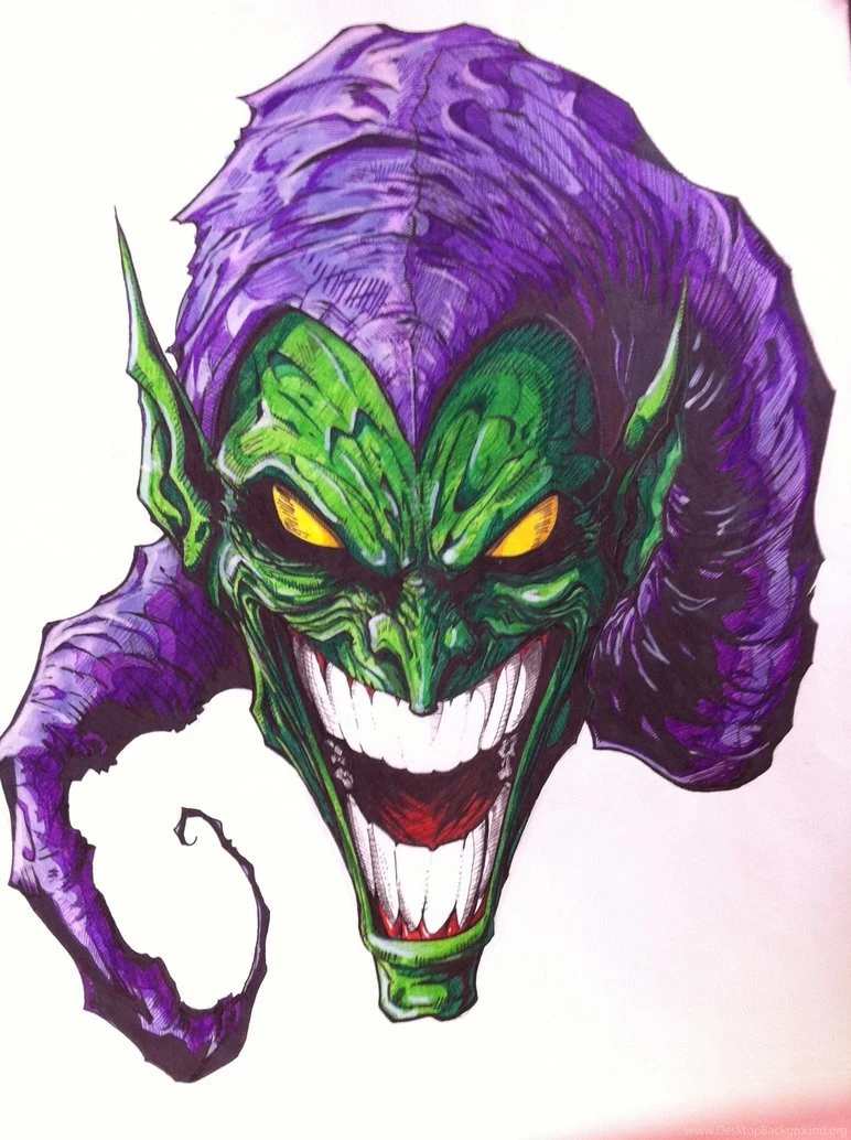 My green goblin drawing made in anticipation for NWH : r/Spiderman