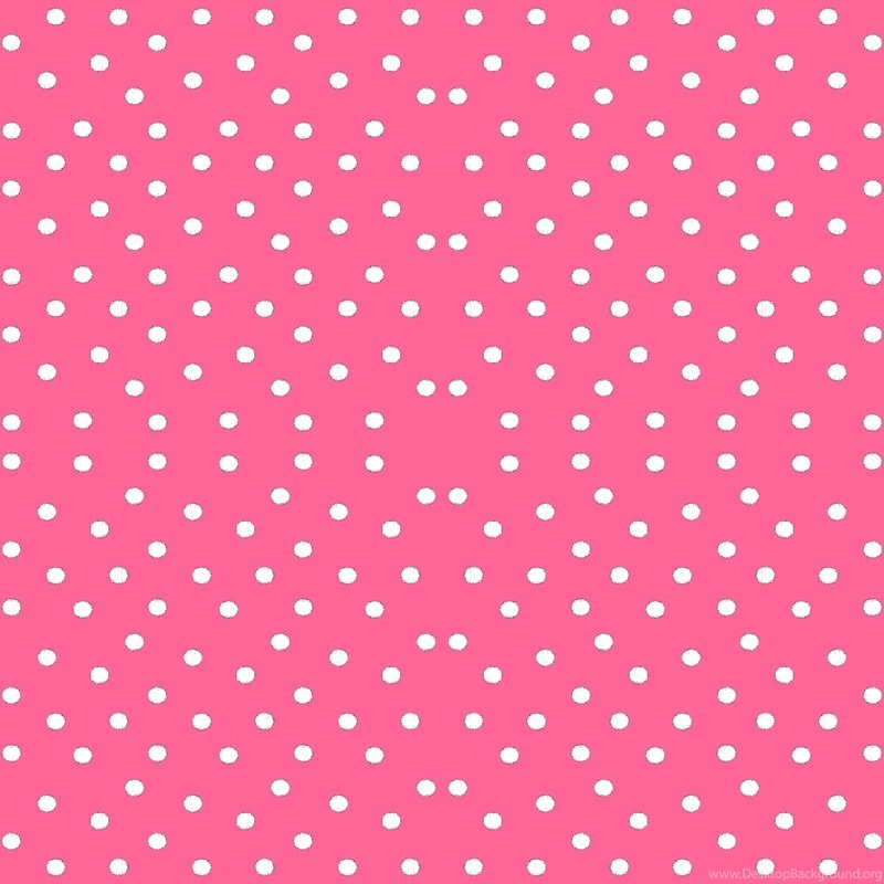 White Dots On Bubblegum Pink Wallpapers Bohobear Spoonflower
