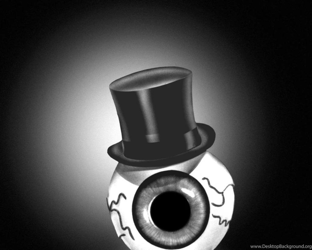 Black And White Music Hat Top The Residents Eyeball Hd