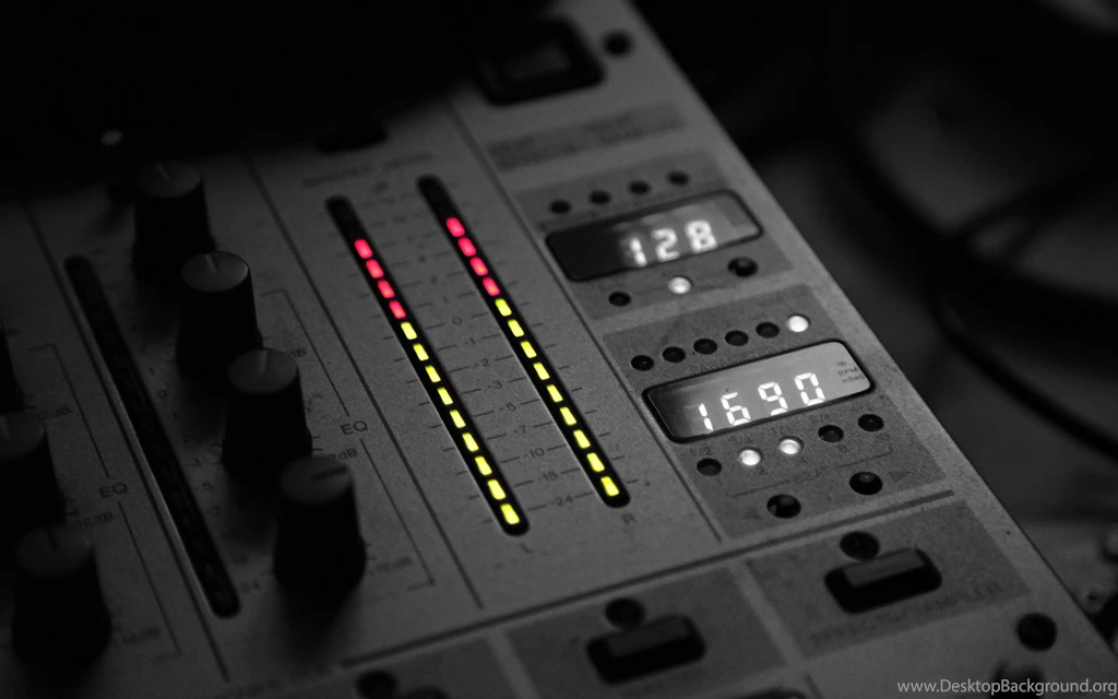 Light Black And White Music Sound Dj Panel Wallpapers