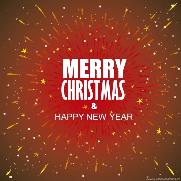 Christmas And New Year Backgrounds In Starburst Style Vector