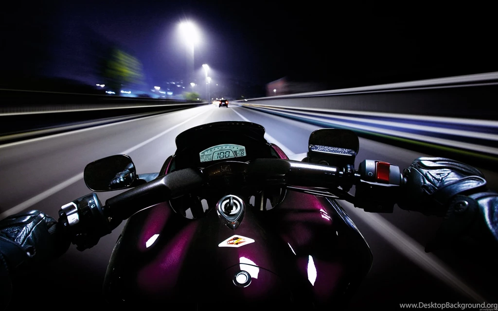 Riding A Motorcycle At Night, Bike, Highway, Motorcycles ...