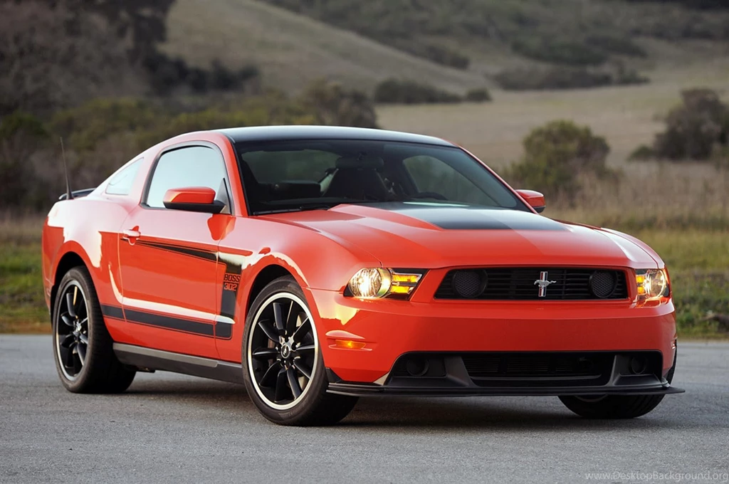 Cool Red Ford Mustang Boss 302 Muscle Sport Ca