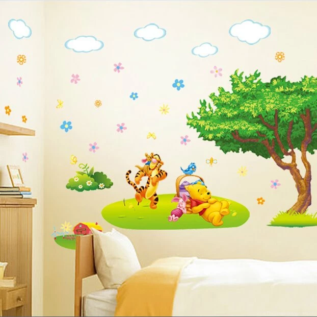 Aliexpress.com : Buy Winnie The Pooh Wall Sticker Baby Kids Room ...
