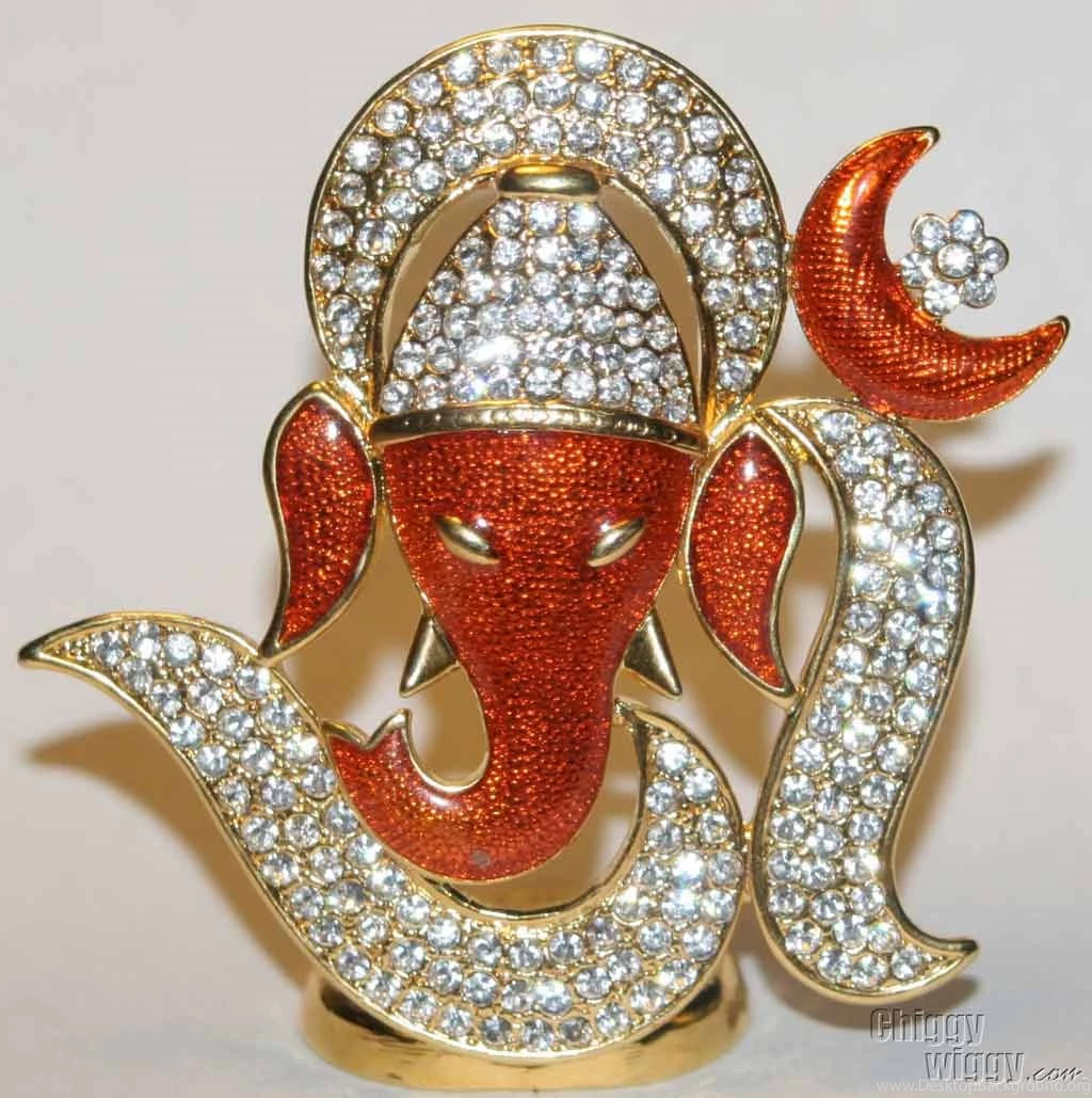 Wallpapers Symbol Aum Awesome Diamond Om With Lord Ganesh ...