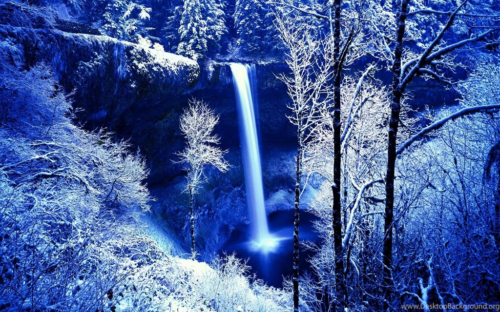 Winter Forest Falls >> HD Wallpaper, Get It Now!