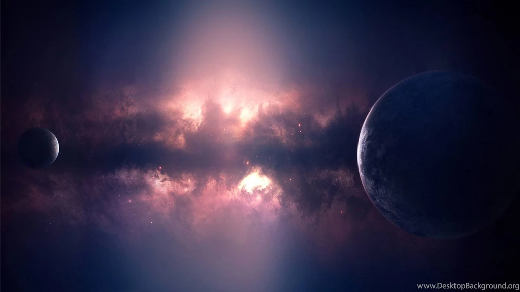 Planet Space Galaxy Planets Purple Universe Cosmos Wallpapers ...