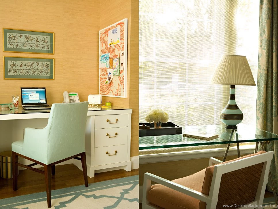 I Love The Color Pairing Of The Melon Grass Cloth Brunschwig ...