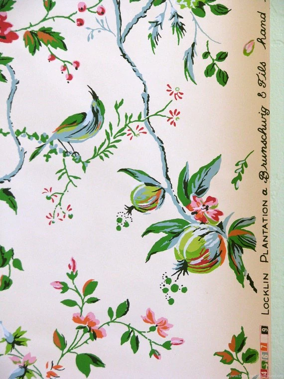Vintage Hand Printed Wallpapers Brunschwig & By MolecularModern