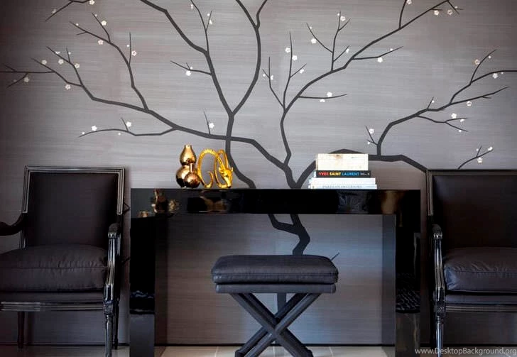 Floral Wallpapers / Paper / Contemporary / Handmade   CHERRY ...