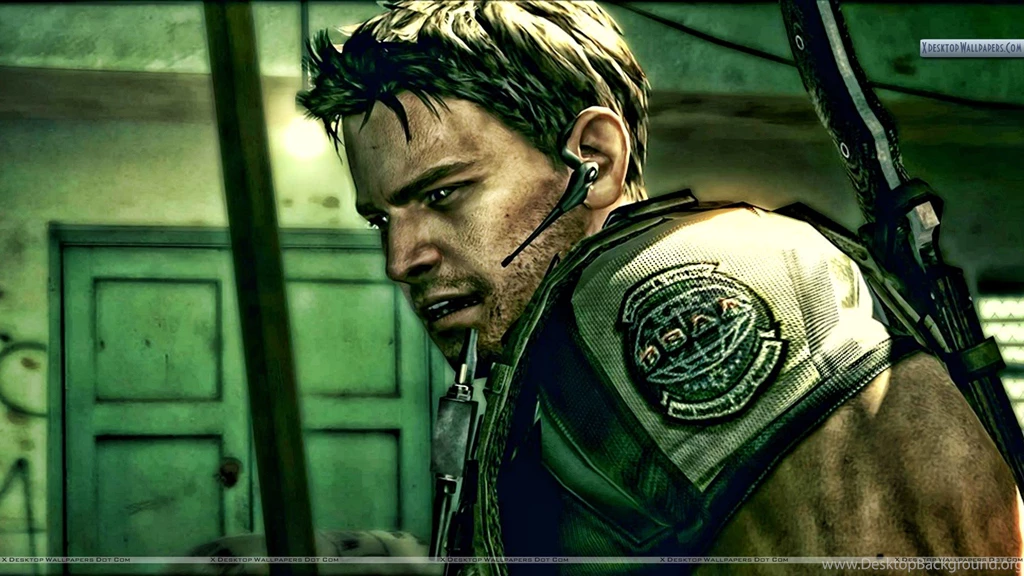 Chris Face Closeup In Resident Evil 5 Wallpapers