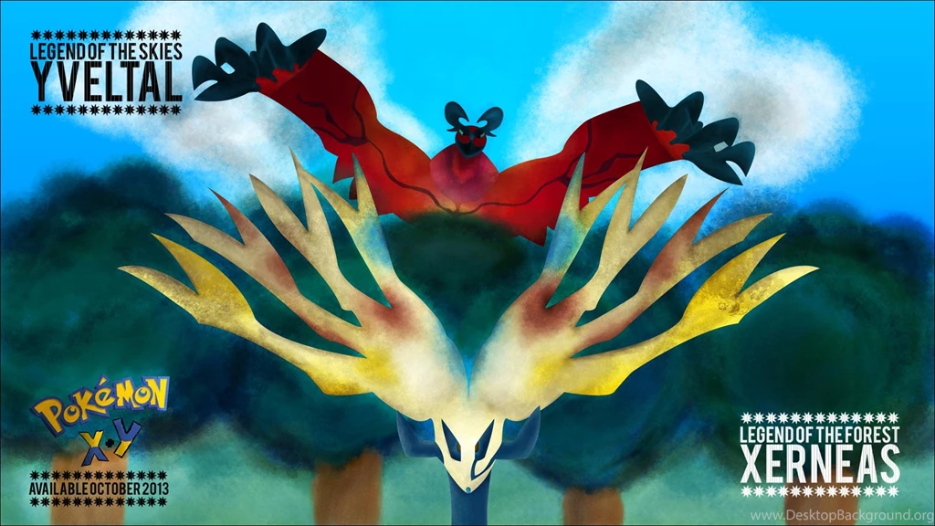 Pokemon X And Y Wallpaper: Xerneas And Yveltal (made This A While ...