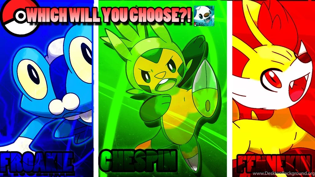Pokemon X And Y Starter Wallpapers By TheOshaTV On DeviantArt