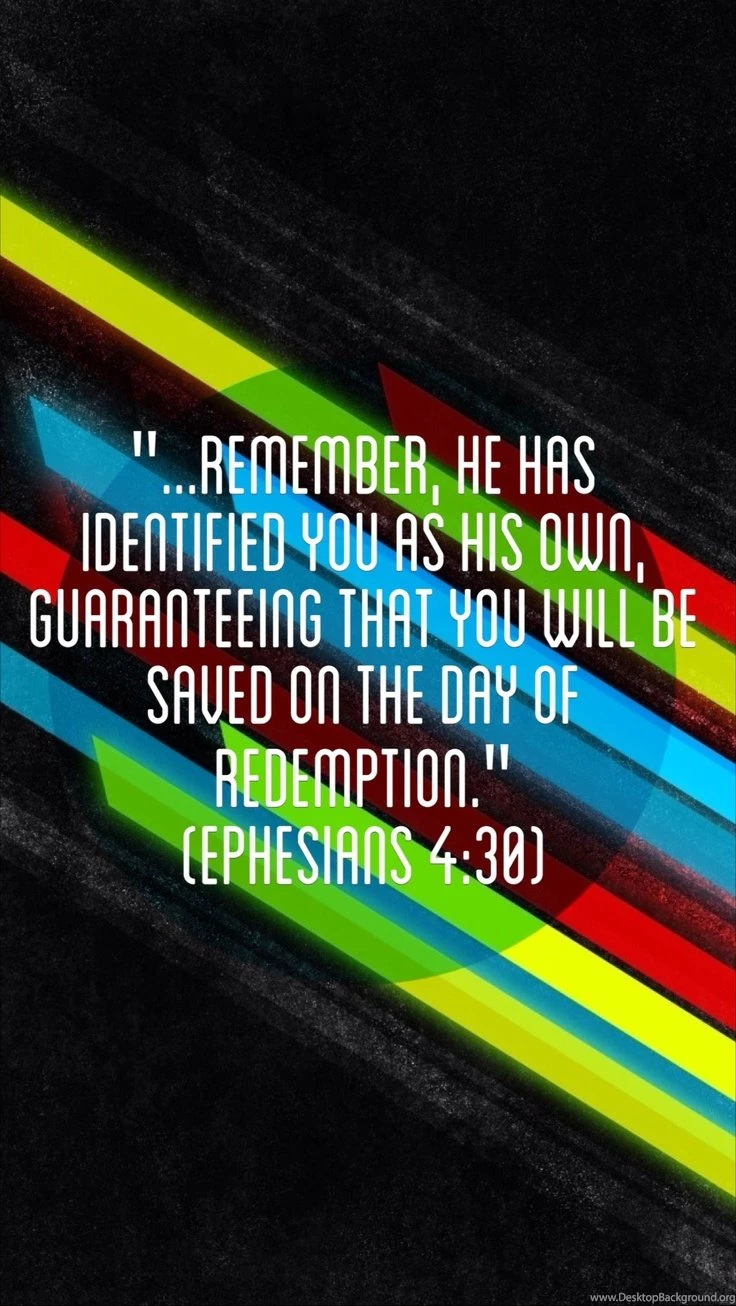 Ephesians 4:30 iPhone Lock Screen/wallpaper.